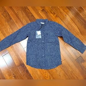Burberry boys dress shirt, patterned, size 10yr.